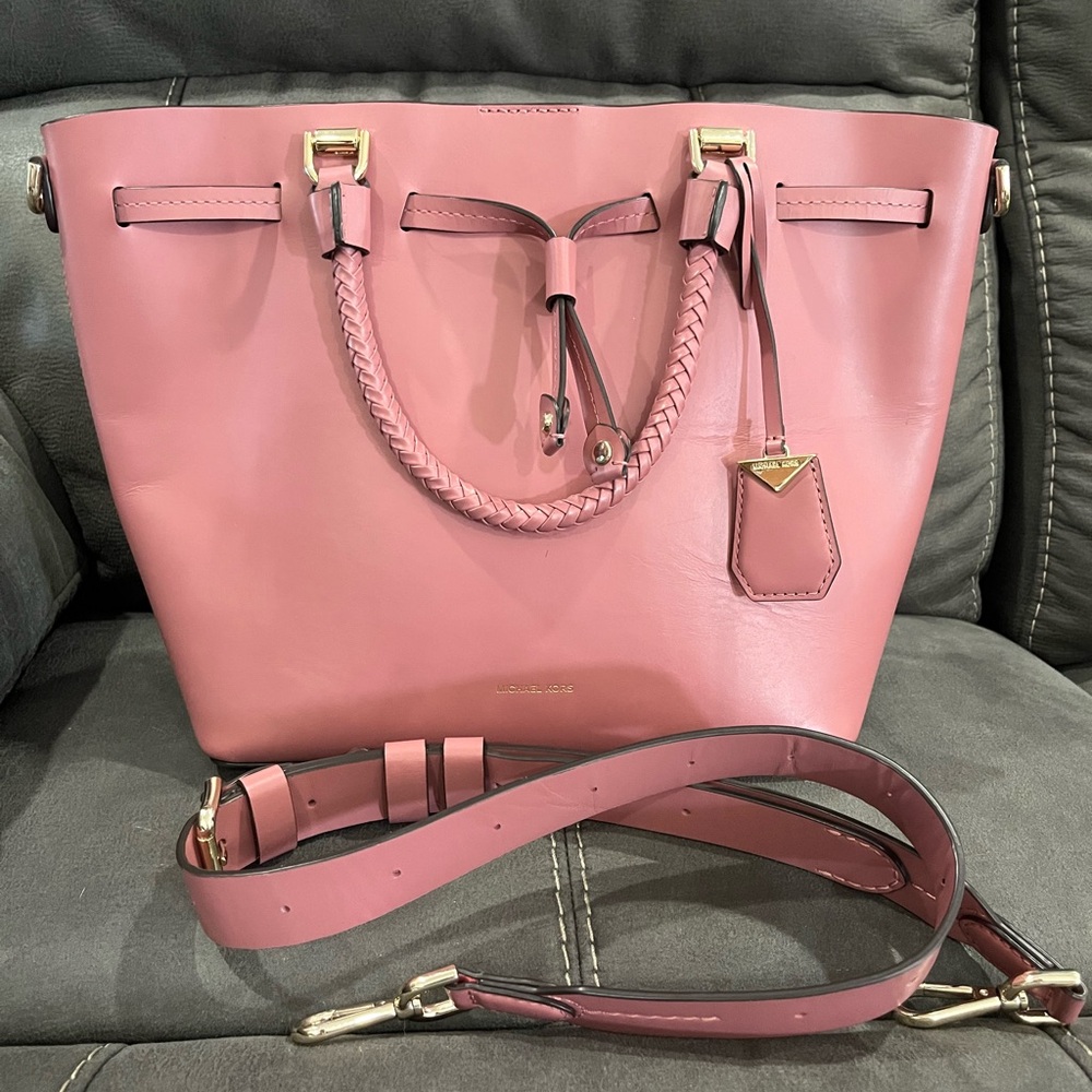 Michael Kors Blush Leather Satchel
